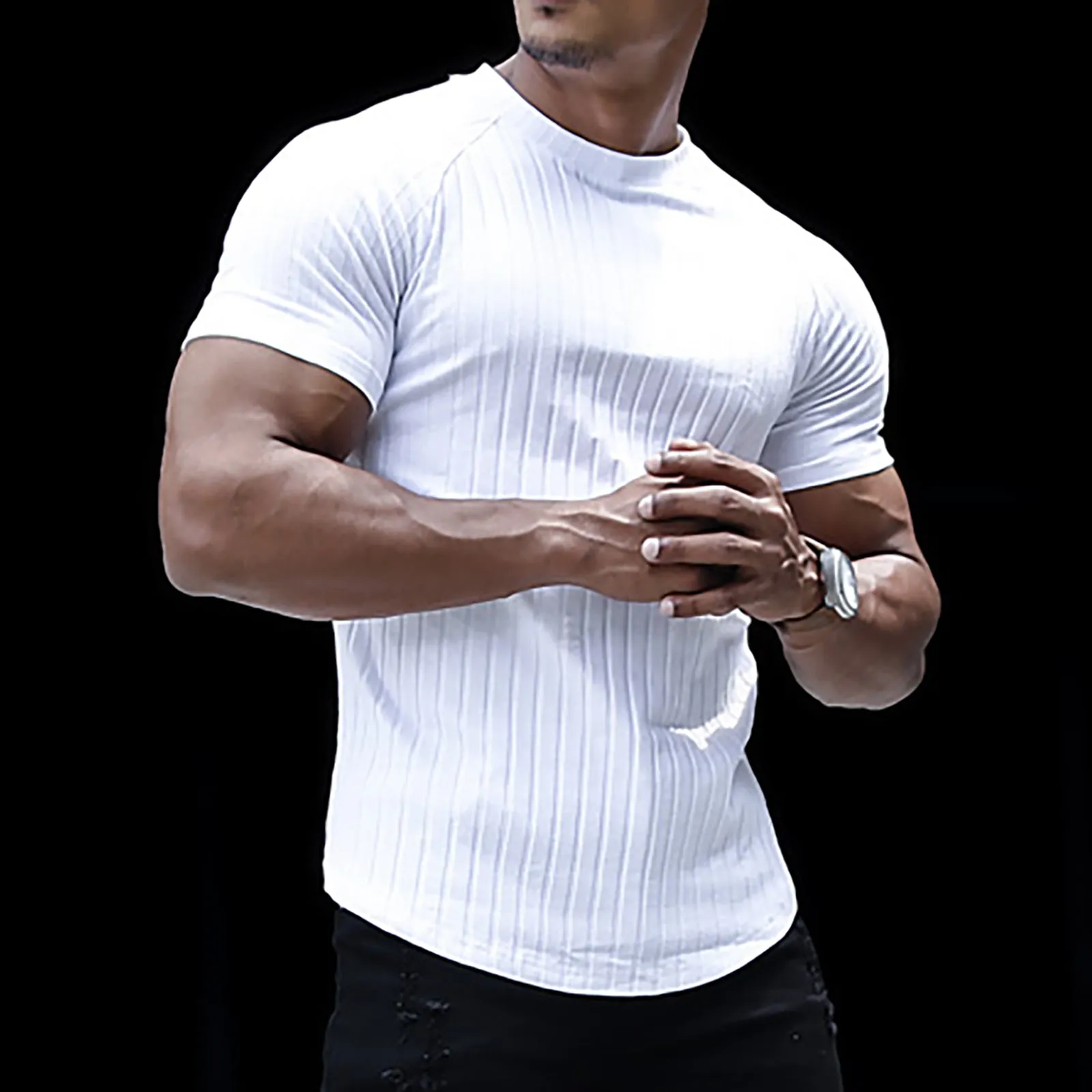 STRIPED RAGLAN TEE