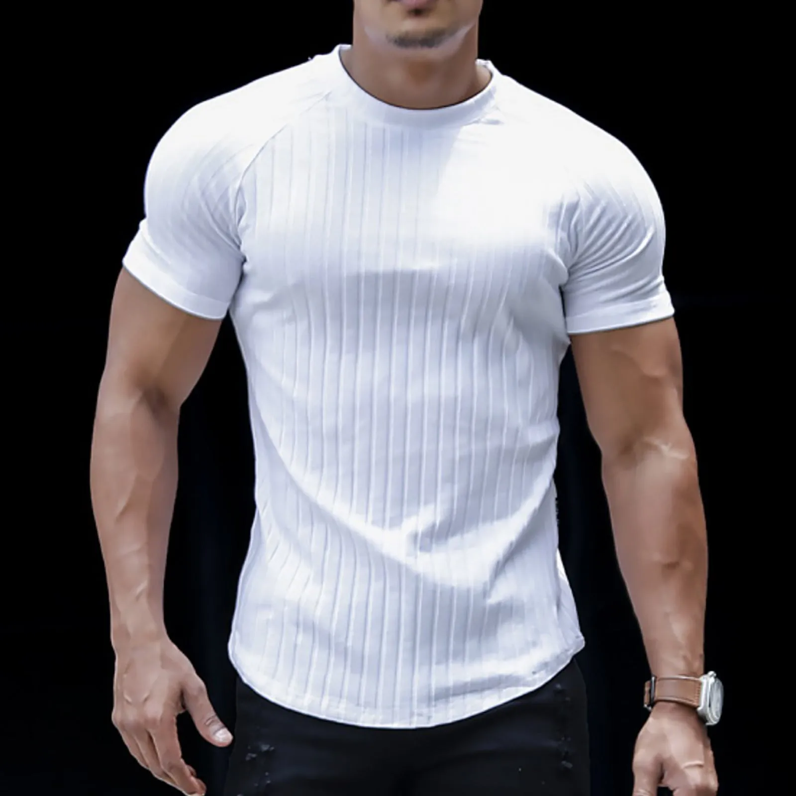 STRIPED RAGLAN TEE