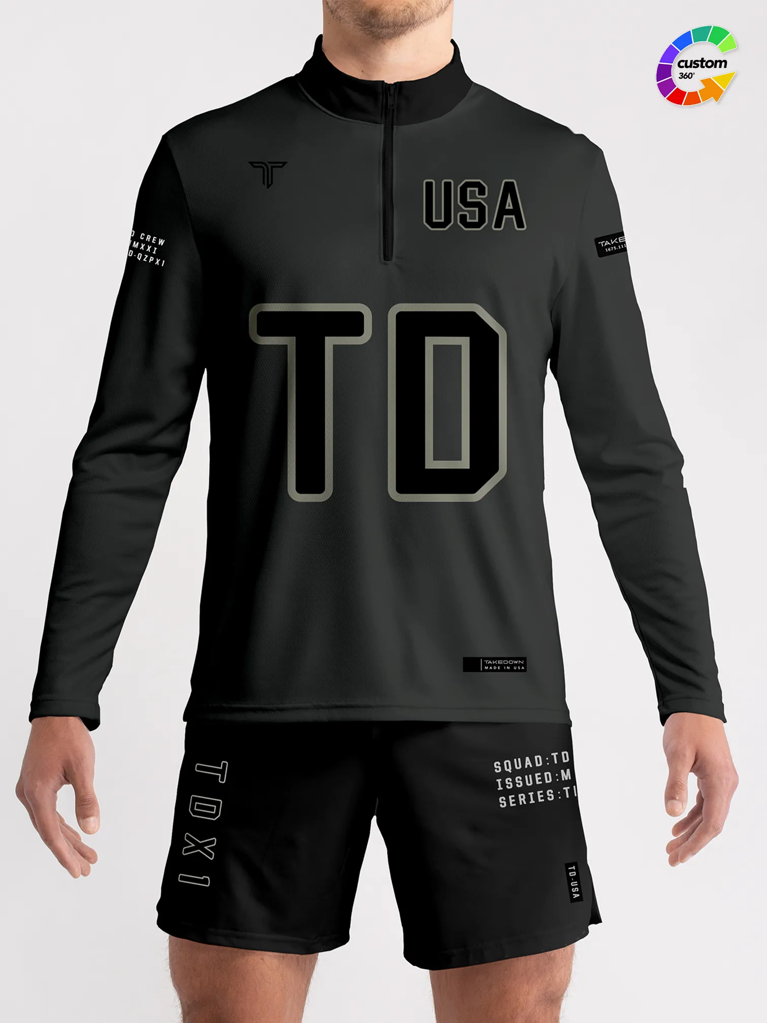 TD-QZ-007 360° Custom Quarter Zip