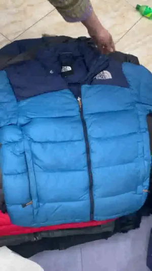 The northface puffer and jackets mix