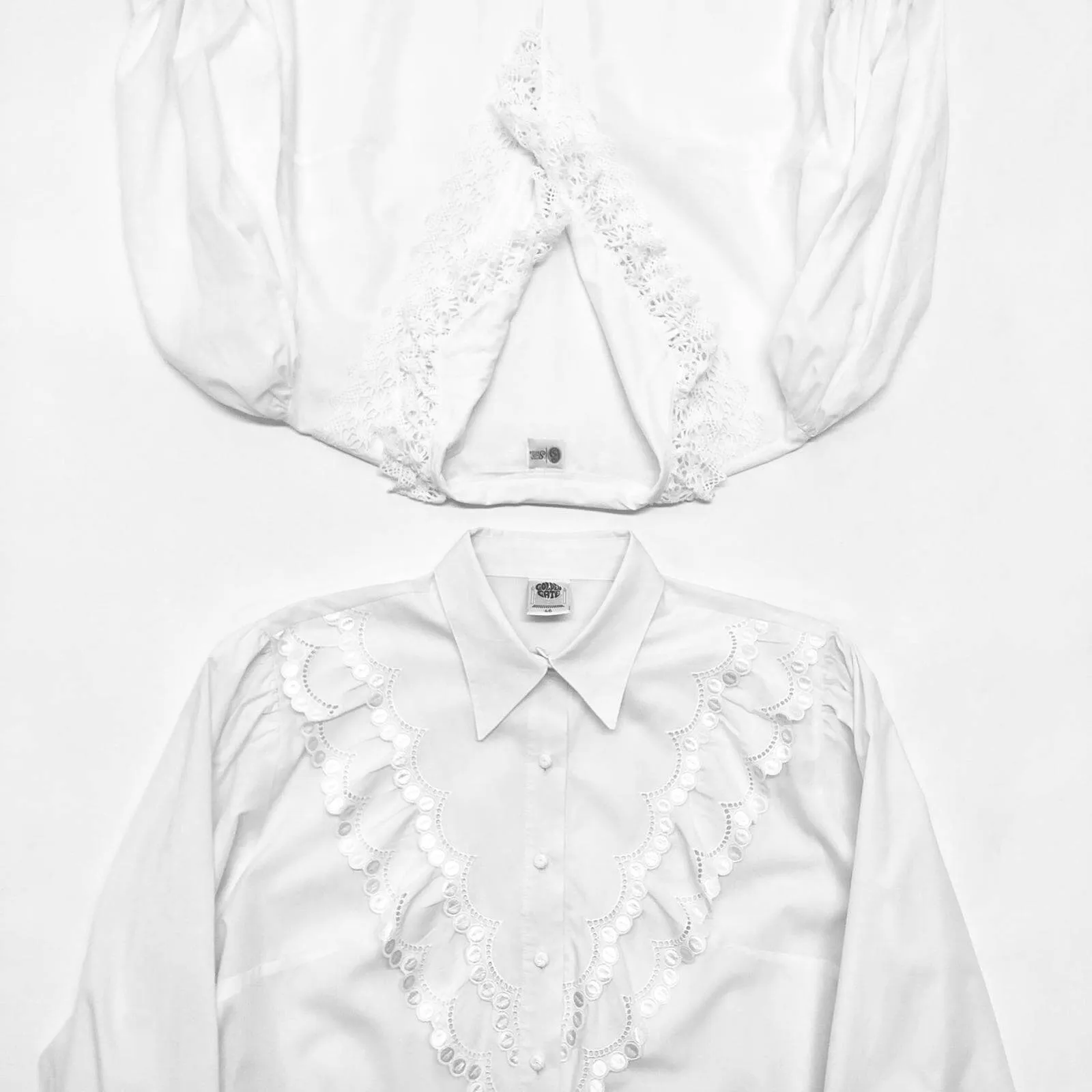 Vintage White Blouses
