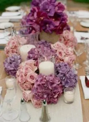 Wedding Centrepiece 8" Hurricane Vase