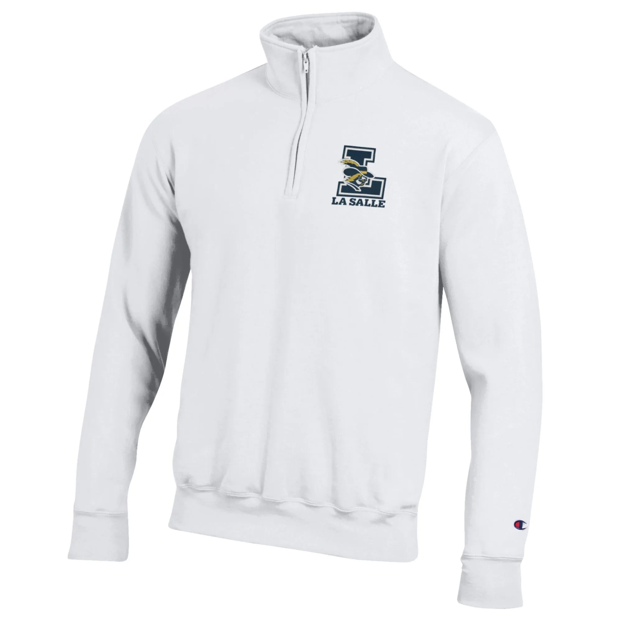 White Powerblend Quarter zip without pockets