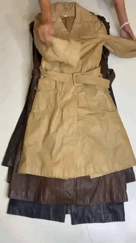 Winter Unique Colour Leather Trench Coats(SS-037)