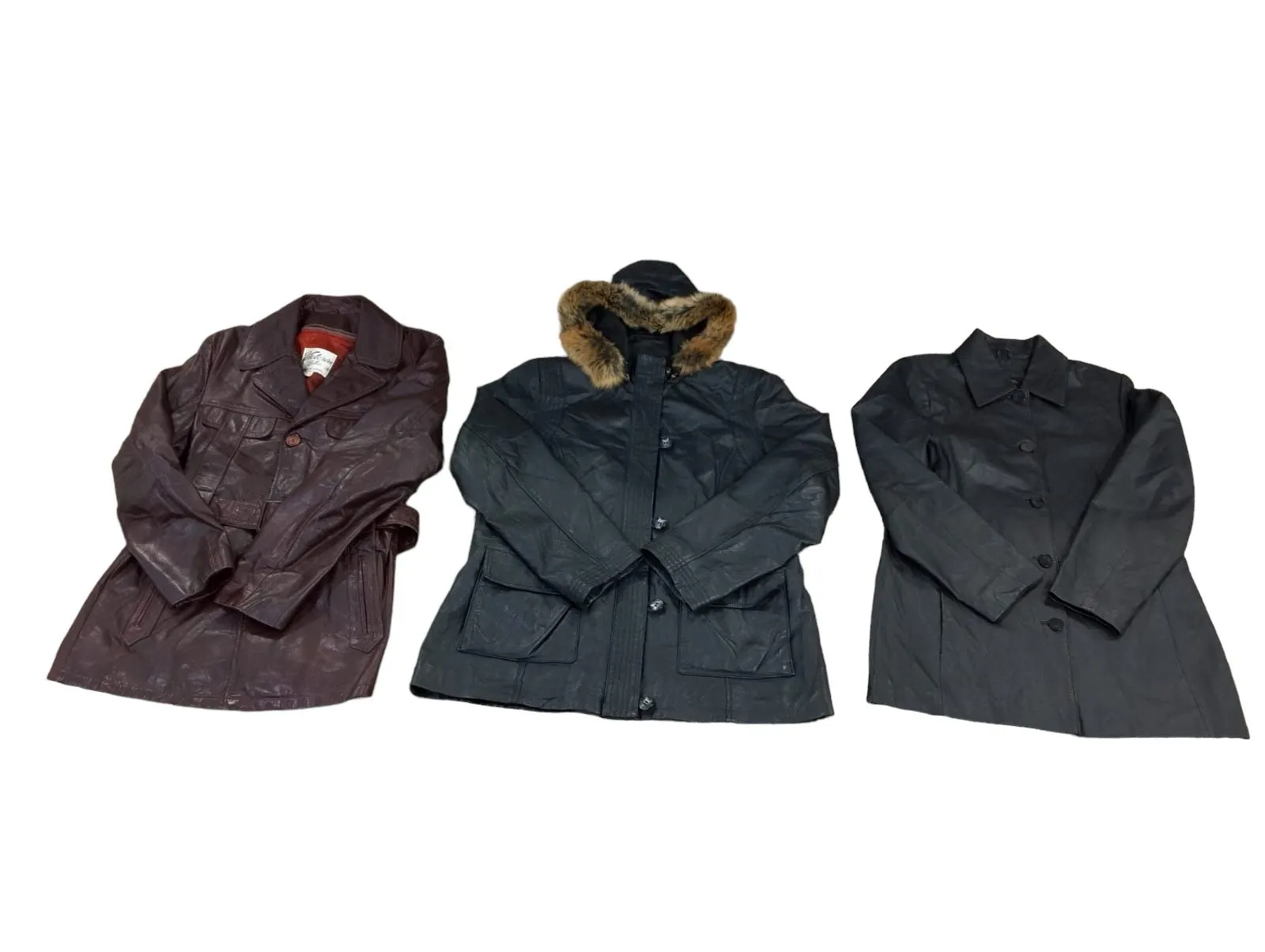 Y2k 2024 - Leather Trench Coats - 14 pcs
