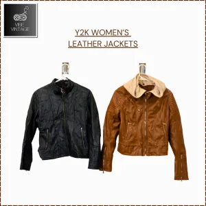 Y2K LEATHER STRUCTURED & BOMBER JACKET'S BUNDLE 2 - 12 PCS